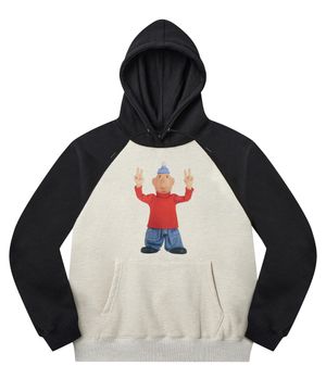 [PAT&MAT] 모션 매트 레글런 후드 - 블랙 / 오트밀