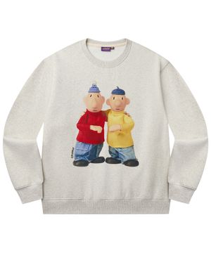 [PAT&MAT] 베스트 프렌드 맨투맨 - 오트밀