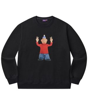 [PAT&MAT] 모션 매트 맨투맨 - 블랙