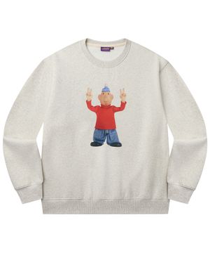 [PAT&MAT] 모션 매트 맨투맨 - 오트밀