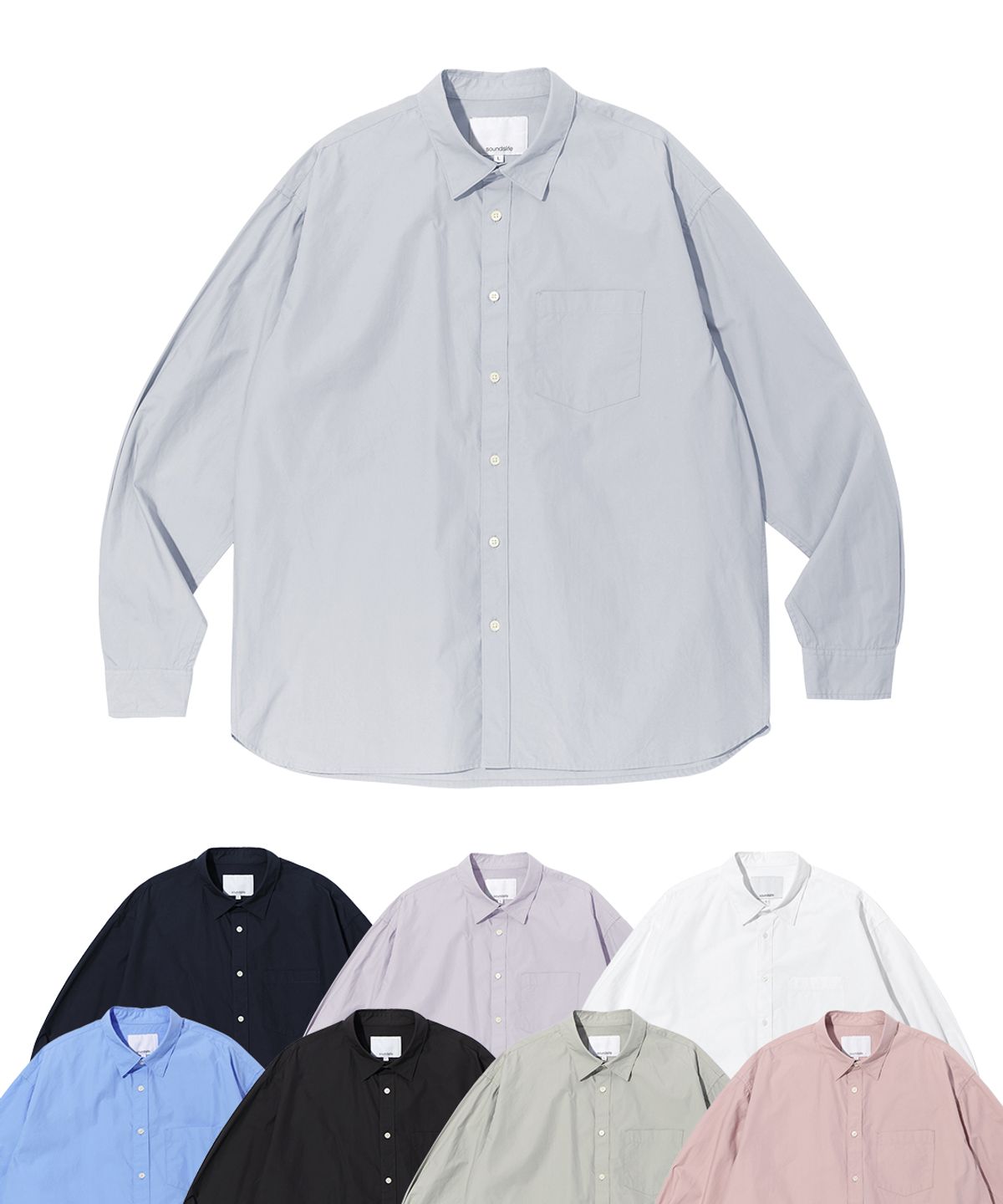 사운즈라이프(SOUNDSLIFE) Daily Cotton Shirt Sky Blue