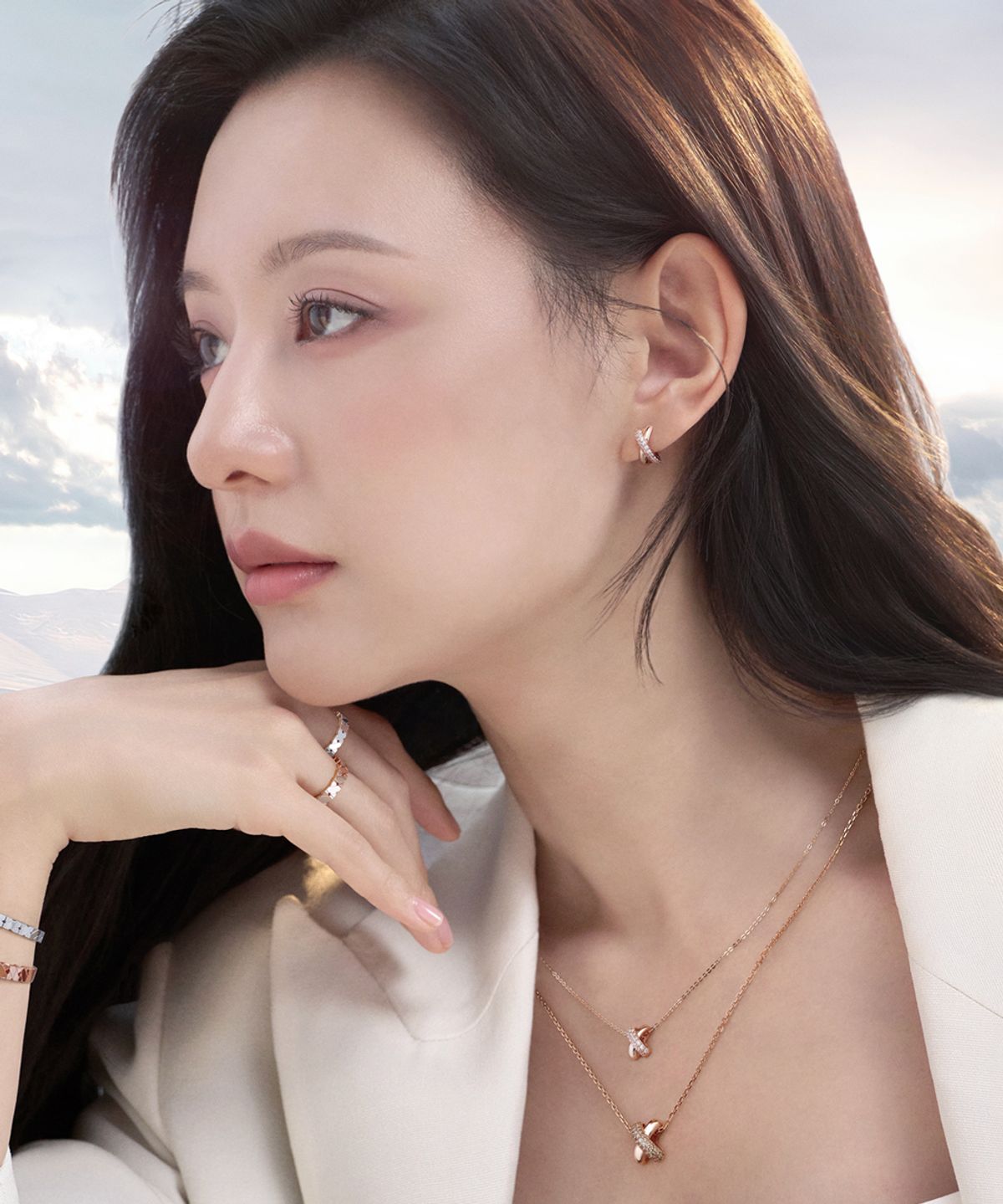 스톤헨지(STONEHENGE) 크로싱 14K 커플링 여성용 SA24C43U