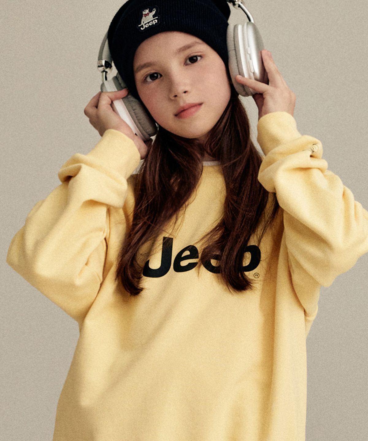 지프키즈(JEEPKIDS) 빅 지프로고 맨투맨(KP5TSU801LY)