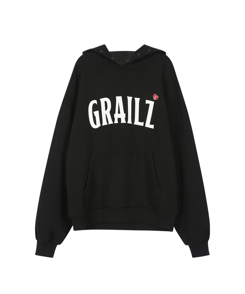 【GRAILZ】EMBROIDERY SIGNATURE HEART HOODIE [BLACK] MUSINSA | GRAILZ EMBROIDERY SIGNATURE HEART HOODIE [BLACK]