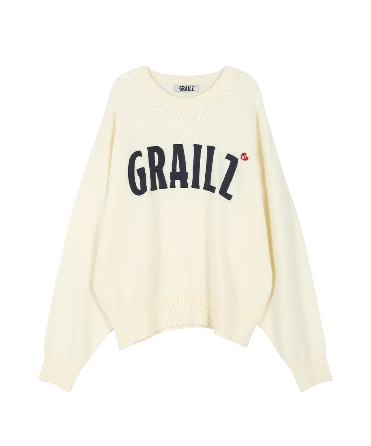 그레일즈(GRAILZ) SIGNATURE HEART KNIT [IVORY]