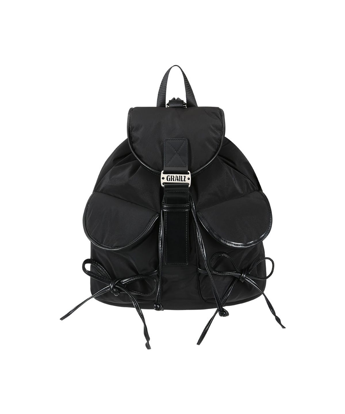 그레일즈(GRAILZ) PADDED RIBBON BACKPACK [BLACK]