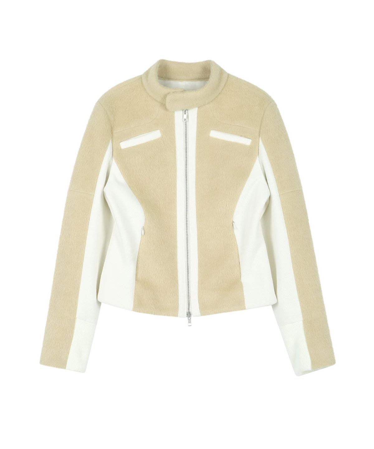 그레일즈(GRAILZ) BIKER FUR JACKET [BEIGE]