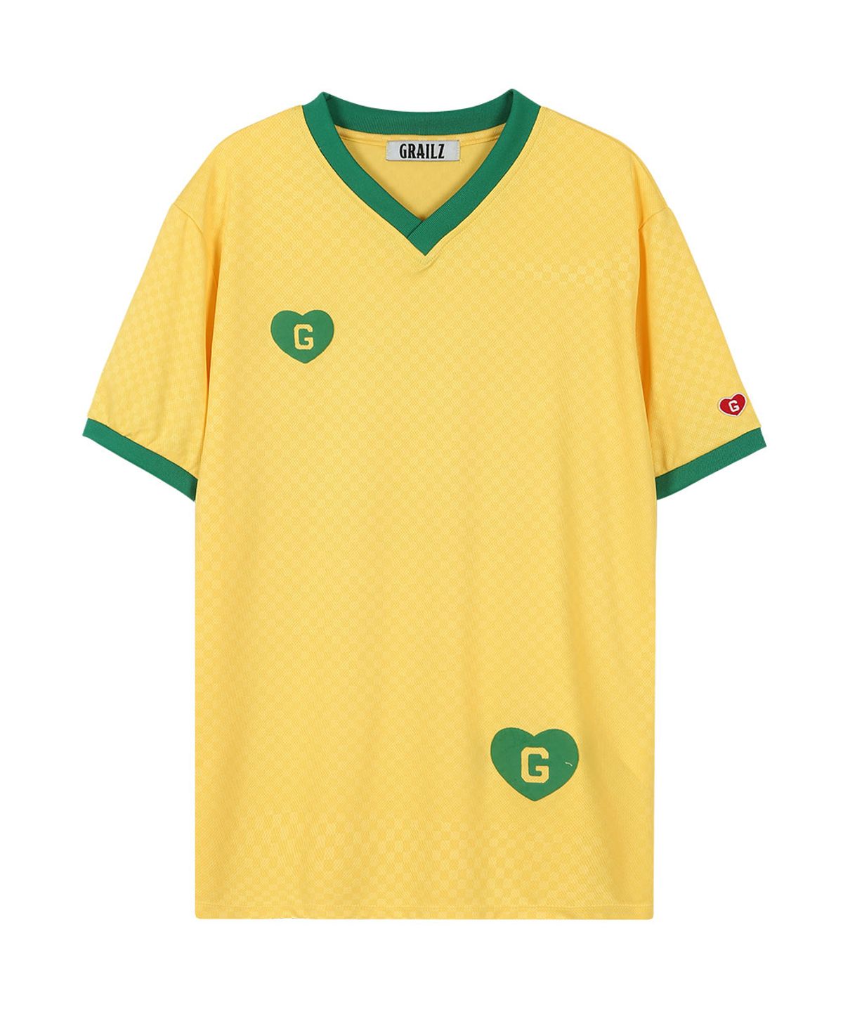 그레일즈(GRAILZ) HEART EMBLEM RETRO JERSEY [BRASIL YELLOW]