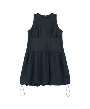 BLISSFUL PUFF DRESS [NAVY]