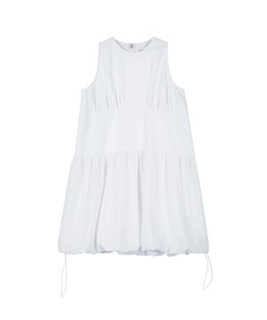 BLISSFUL PUFF DRESS [WHITE]