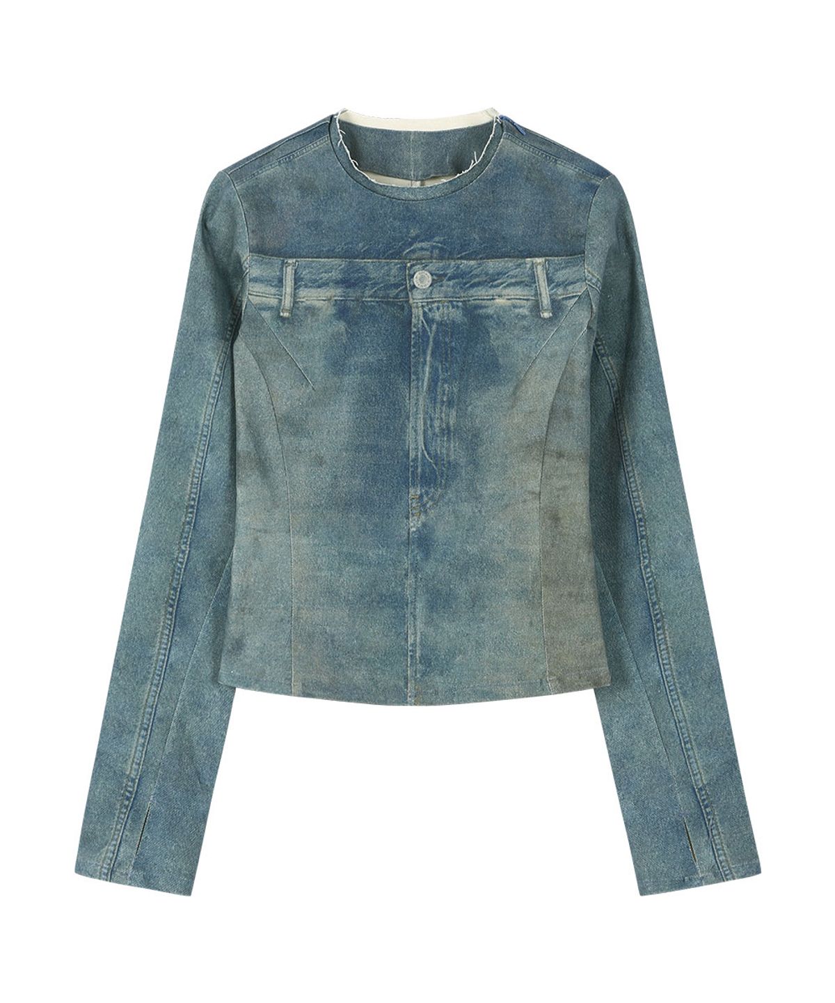 그레일즈(GRAILZ) ILLUSION DENIM TOP [BLUE]