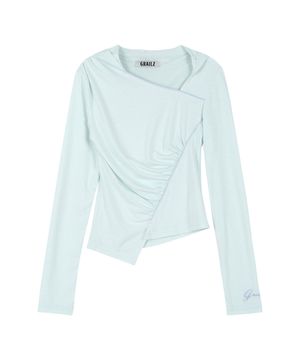 PIPING COWL NECK HOODIE [MINT]