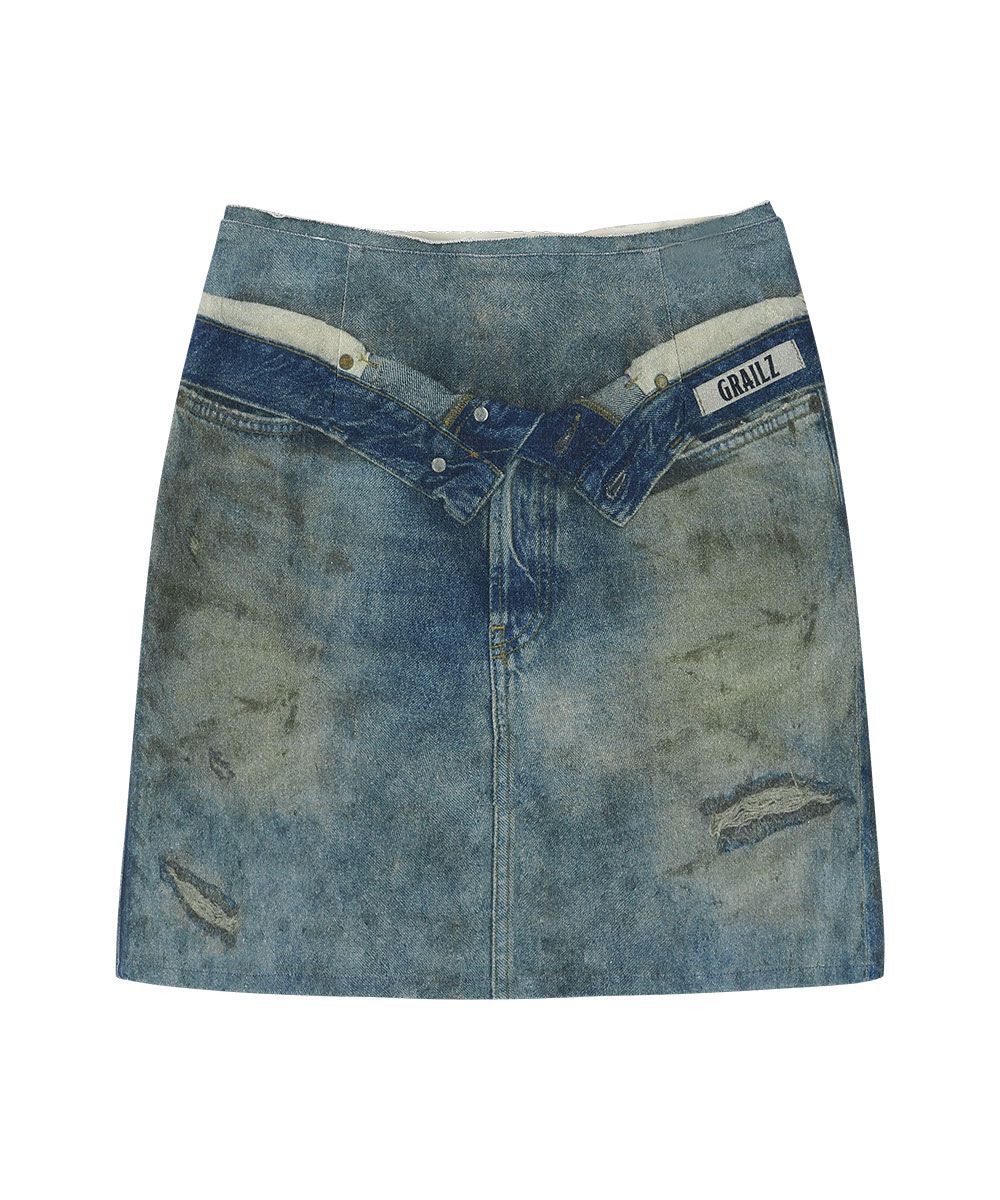 ★GRAILZ★ ILLUSION DENIM SKIRT [BLUE] MUSINSA | GRAILZ ILLUSION DENIM SKIRT [BLUE]
