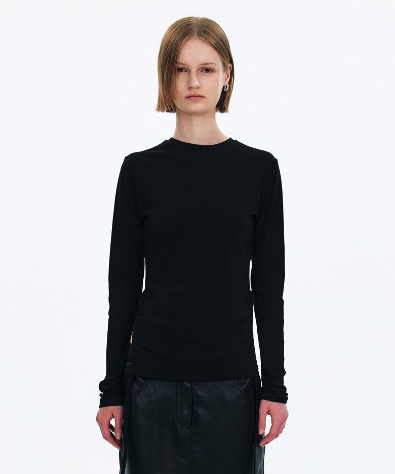 스트링 롱 슬리브 (블랙)