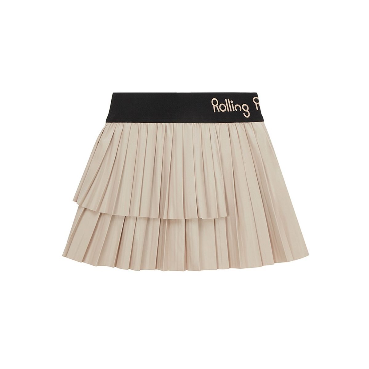 롤링롤라이(ROLLINGROLLEYE) 롤롤 뉴 엣지 레더스커트 아이보리 Roll Roll New Edge Leather Skirt Ivory
