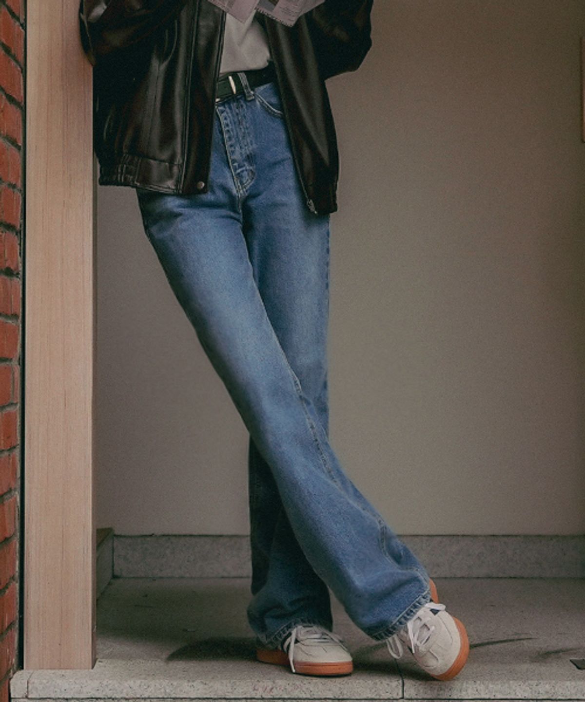 틸아이다이(TILL I DIE) Semi boots cut hybrid denim pants_Blue