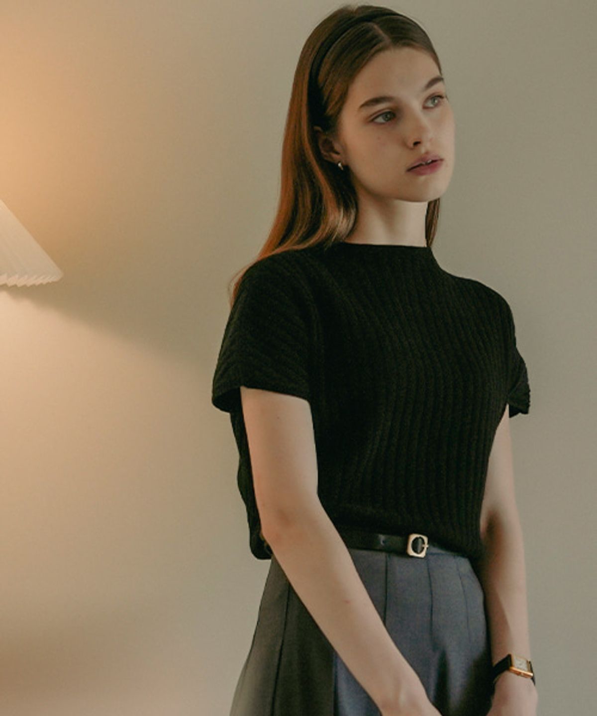 틸아이다이(TILL I DIE) Cashmere blended wholegarment knit_Black