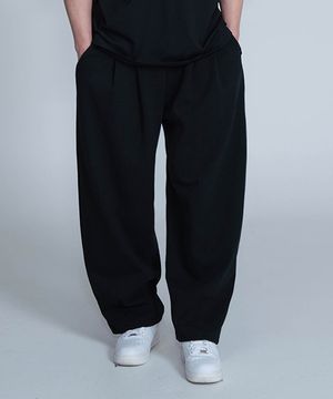 P2401 투턱 벌룬 팬츠 [블랙]