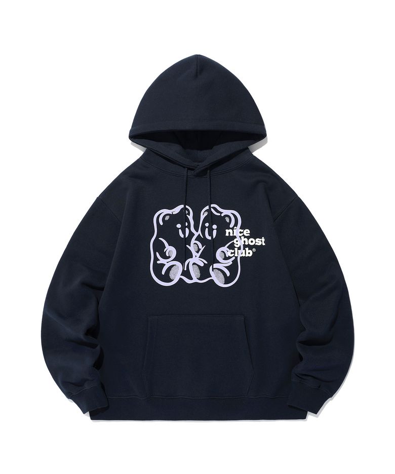 GUMMY BEAR & LOGO HOODIE_NAVY(NG2EFUM400A)