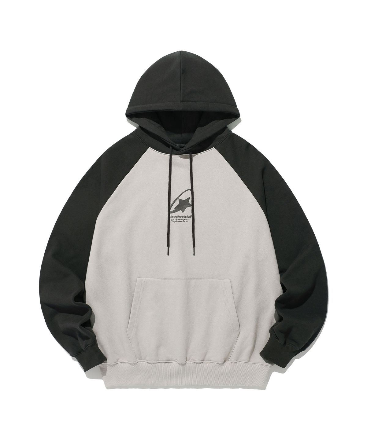나이스고스트클럽(NICEGHOSTCLUB) SHOOTING STAR LOGO HOODIE_BEIGE(NG2EFUM402A)
