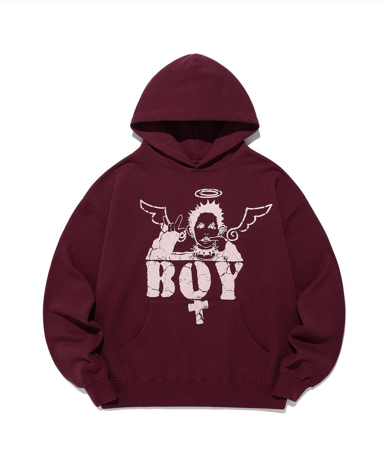 ANGEL BOY HOODIE_BURGUNDY(NG2EFUM413A)