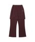 LOGO SWEAT LAYERED PANTS_BURGUNDY(NG2DFUPA91A)