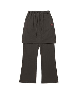 LOGO SWEAT LAYERED PANTS_CHARCOAL(NG2DFUPA91A)