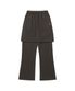 LOGO SWEAT LAYERED PANTS_CHARCOAL(NG2DFUPA91A)