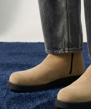 [SECOND.A] 미니멀 볼드쉐입 집업부츠 2NDF5100BS [CAMEL]