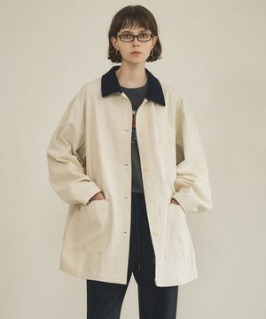O3737 피치 워크 재킷_Cream