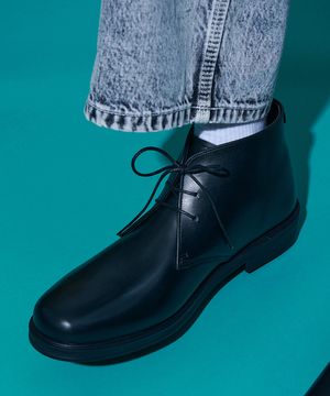 [SECOND.A] Basic Round Toe Chukka Boots_2NDF4900GB [BLACK]