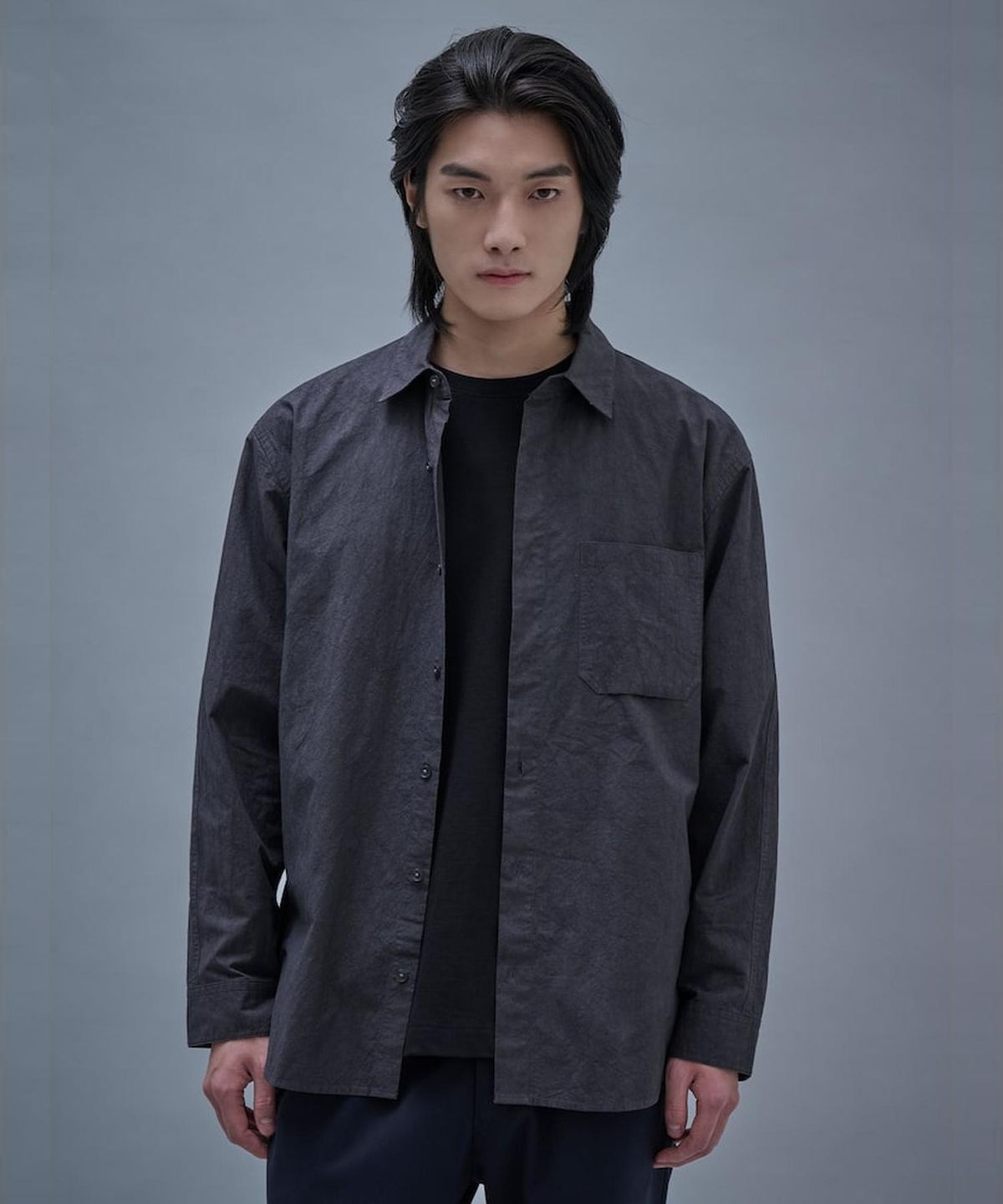 시프트지(SHIFT.G) Solid Cloud Shirts  Ash
