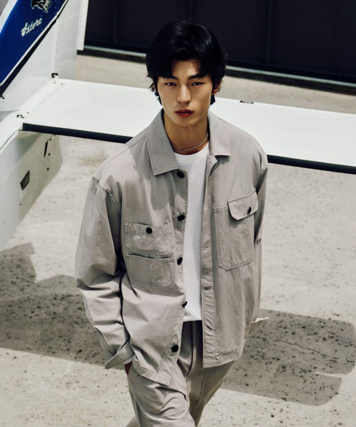 시프트지(SHIFT.G) Cotton Zoomin Shirts  Beige