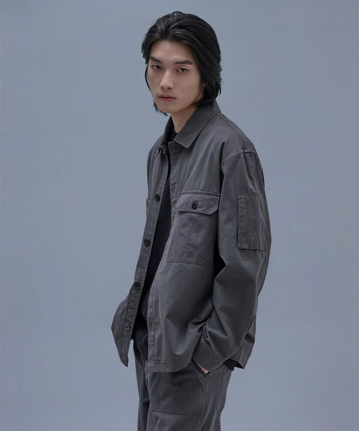 시프트지(SHIFT.G) Cotton Zoomin Shirts  Khaki