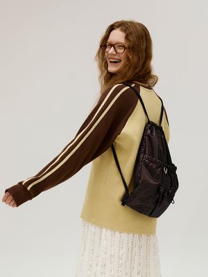 Lightweight Glam Gym Sack Burgundy