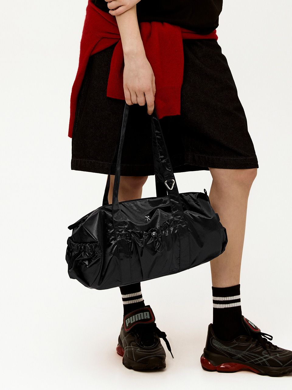 MUSINSA | JOSEPH AND STACEY Lightweight Glam Duffle Bag Black