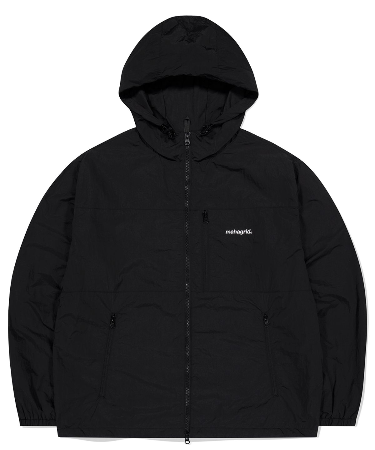 마하그리드(MAHAGRID) BASIC LOGO NYLON WINDBREAKER BLACK(MG2EFMSC00A)