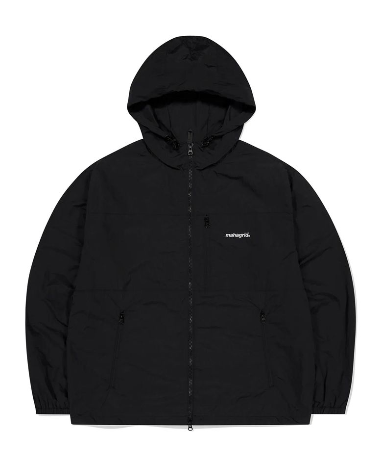 BASIC LOGO NYLON WINDBREAKER BLACK(MG2EFMSC00A)
