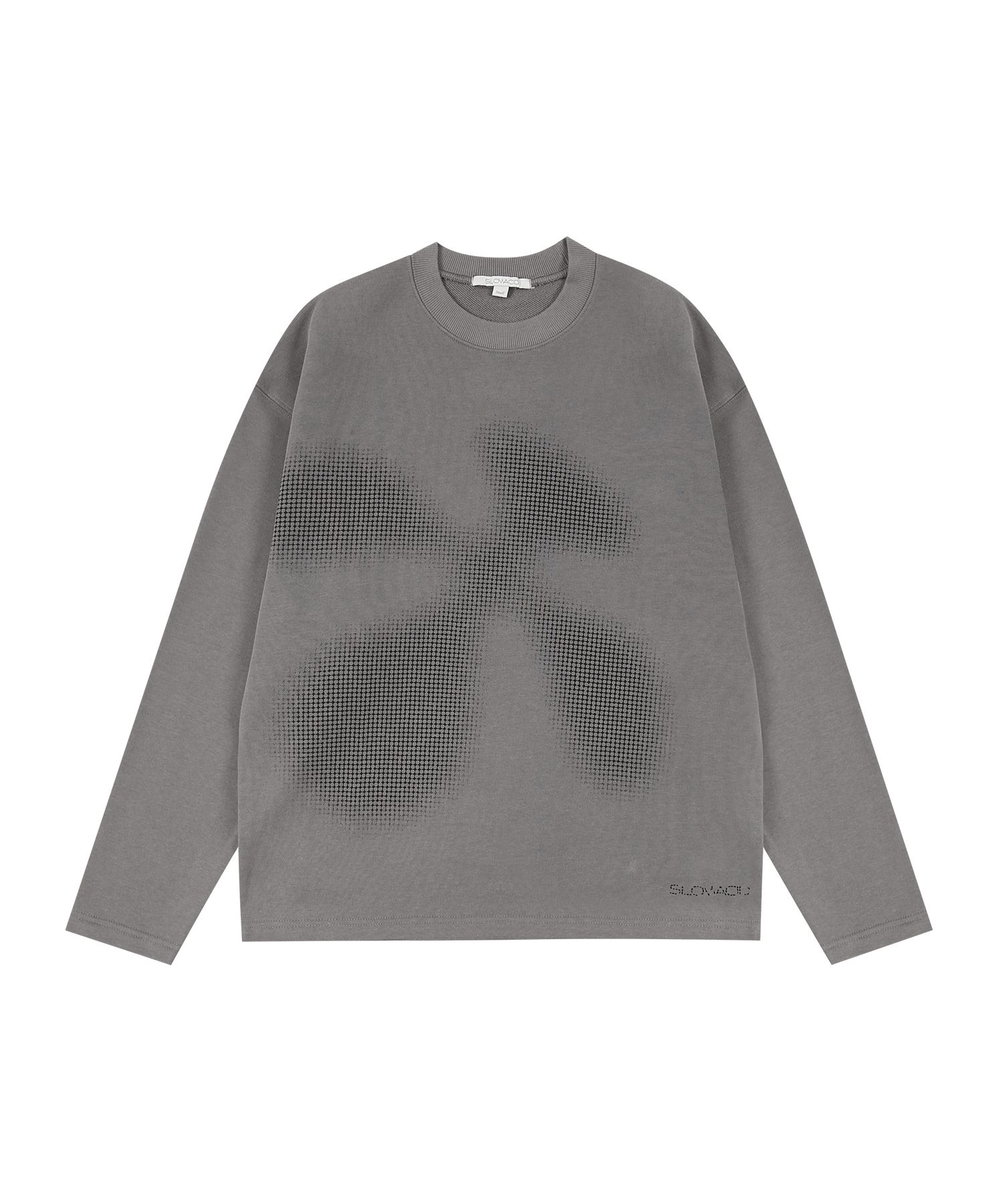 ★SLOW ACID★ Halftone Big Logo Sweatshirt Black MUSINSA | SLOWACID Halftone Big Logo Sweatshirt [Cement]