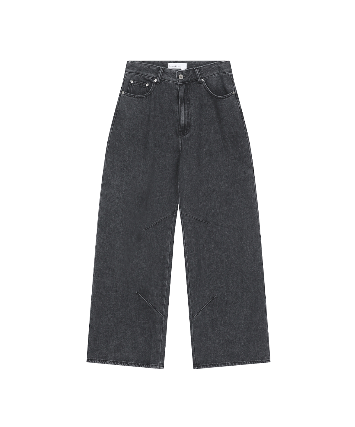 미세키서울(MISEKI SEOUL) Pocket denim wide pants CHARCOAL