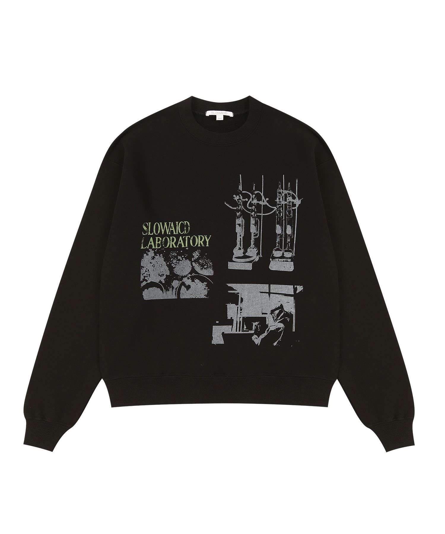 ★SLOW ACID★ Rap Sweatshirt Black MUSINSA | SLOWACID Rap Sweatshirt [Black]