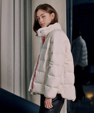 구스다운 점퍼_아이보리