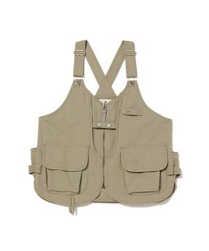 TAKIBI 립스탑 베스트 - 베이지 / JK-24AU106BG