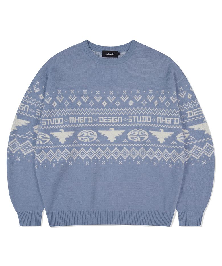 EAGLE ECLIPSE KNIT SWEATER BLUE(MG2EFMK602A)