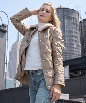 가죽점퍼(PU점퍼)_베이지