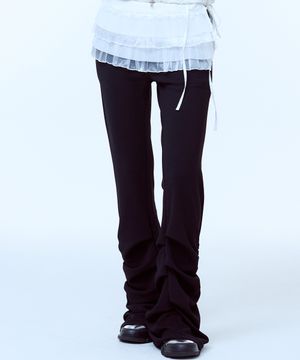 PA FRILL WARP SKIRT(WHITE)