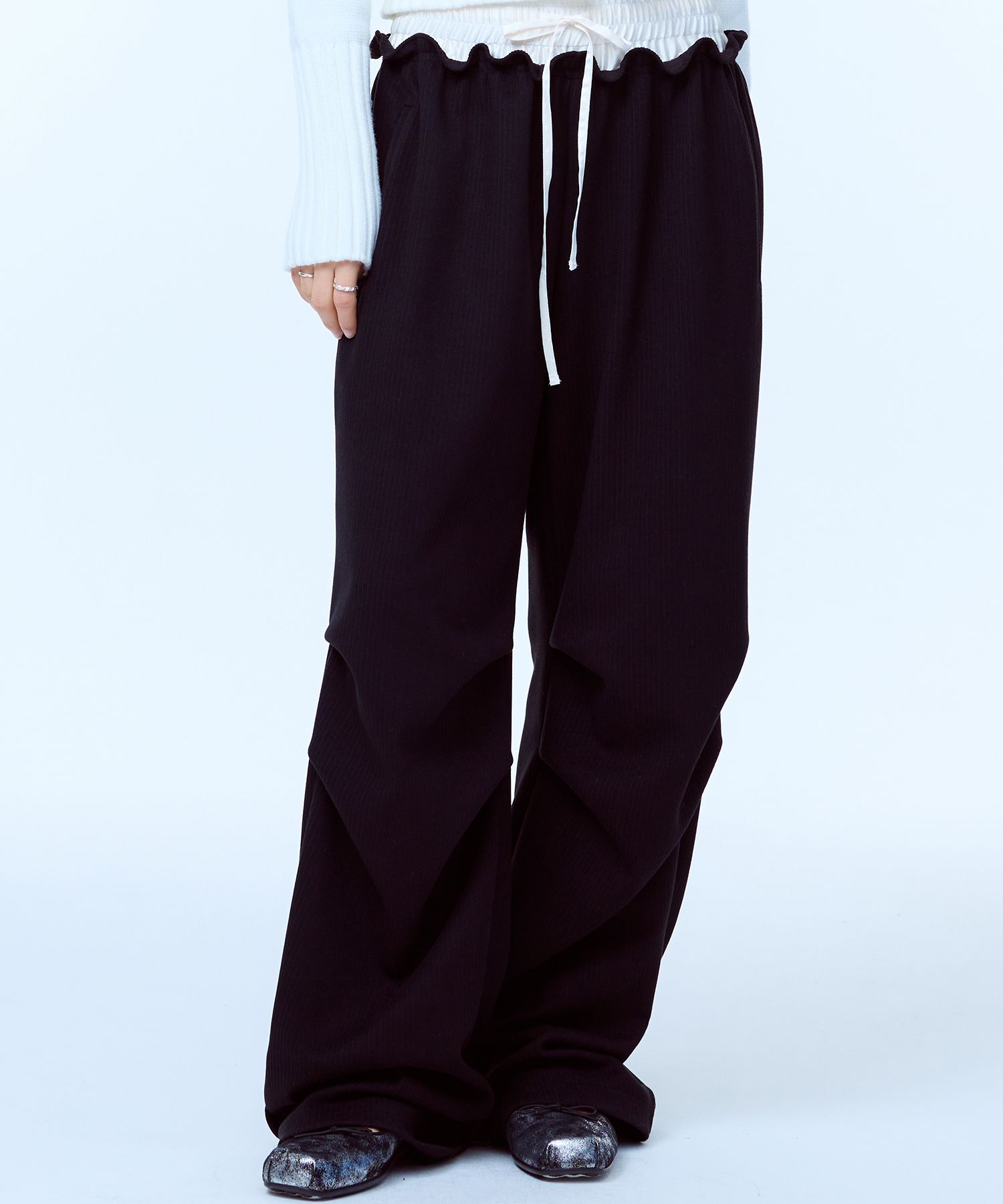 ☆韓国の人気☆【LUV IS TRUE】☆MZ LAYERED PANT.S☆パンツ☆ LUV IS TRUE☆韓国☆人気☆PA LAYERED PANTS 2色
