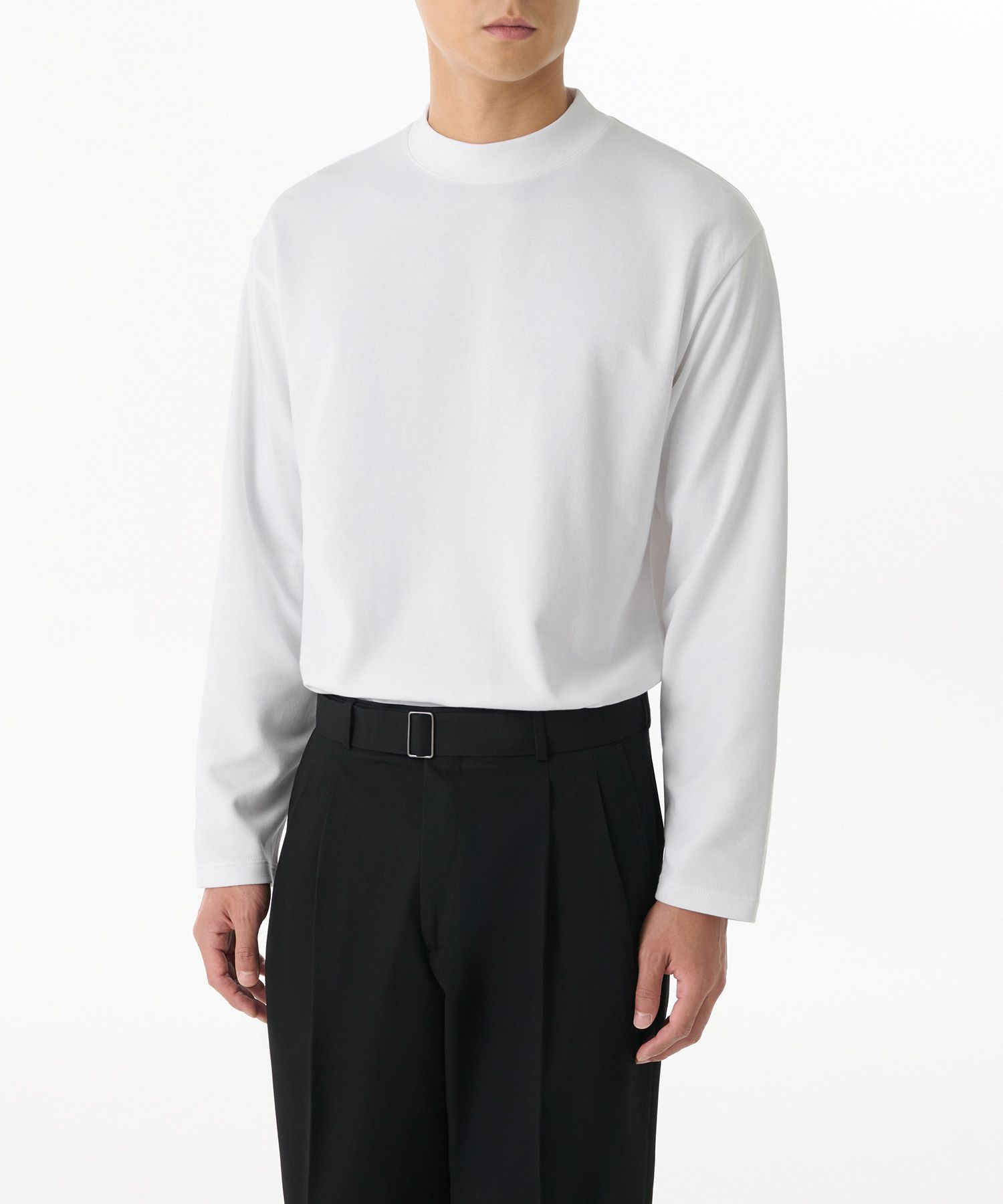 Tシャツ・カットソー *MUSINSA STANDARD* Hit Standard Mock Neck Long Sleeve T-Shir MUSINSA | MUSINSA STANDARD [HIT STANDARD] Mock Neck Long