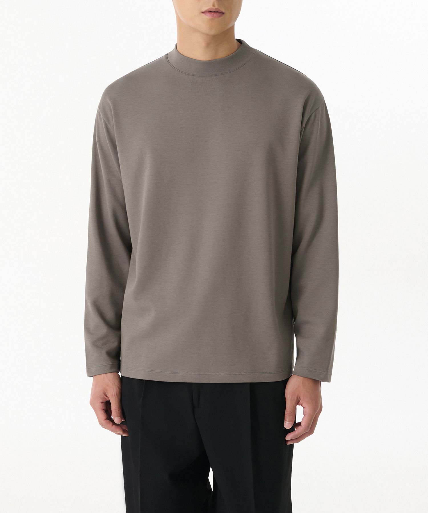 Tシャツ・カットソー *MUSINSA STANDARD* Hit Standard Mock Neck Long Sleeve T-Shir MUSINSA | MUSINSA STANDARD [Hit Standard] Mock Neck Long