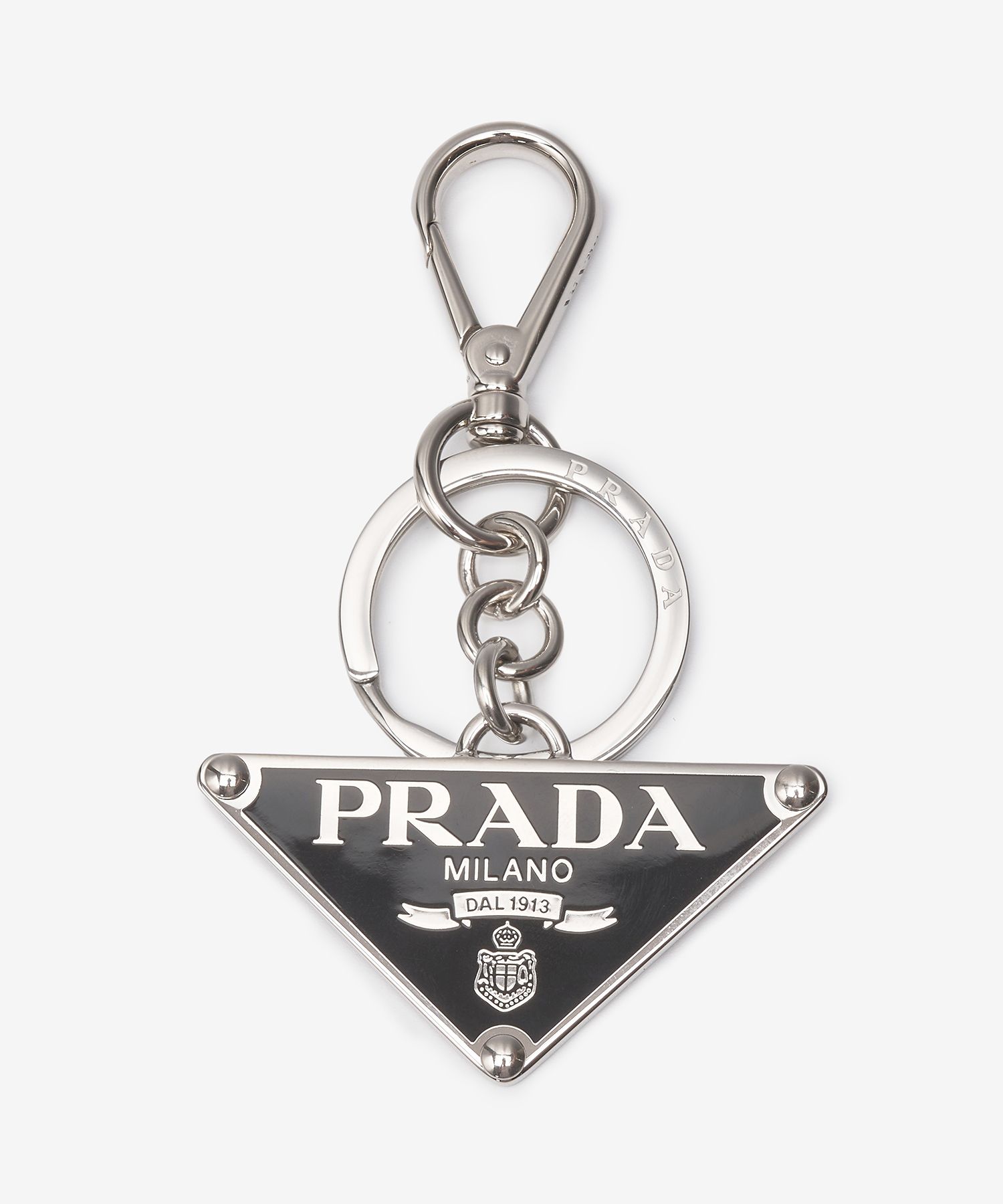 ★PRADA★ Black Triangle Logo Keyring Black 2PS05766AF0002 2 MUSINSA | PRADA Black Triangle Logo Keyring - Black